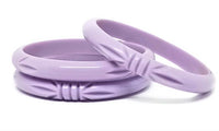 Narrow Purple Bow  Bangle