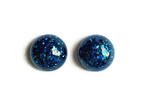 Blue Dome Earrings - Large
