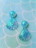 Mermaid Scale Drop Earrings