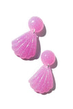 Purple Mermaid Drop Earrings