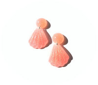 Peachy Mermaid Drop Earrings