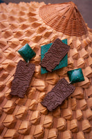 Emerald TIKI Drop Earrings